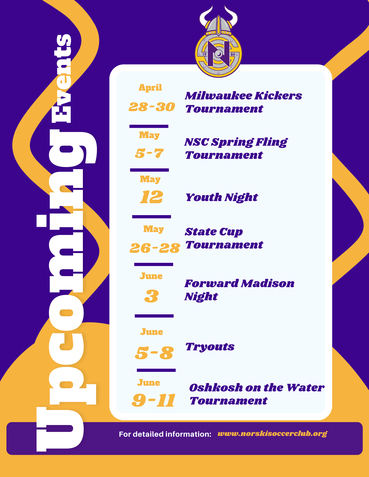 upcoming events
